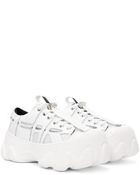 weiße Leder niedrige Sneakers von Gcds