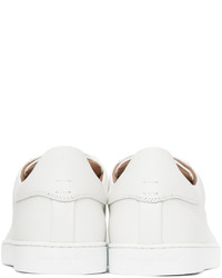 weiße Leder niedrige Sneakers von Gianvito Rossi