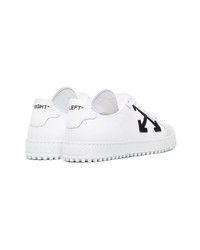 weiße Leder niedrige Sneakers von Off-White