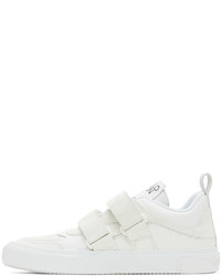 weiße Leder niedrige Sneakers von Marcelo Burlon County of Milan