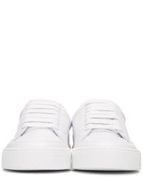 weiße Leder niedrige Sneakers von Burberry