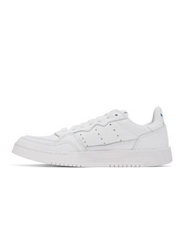 weiße Leder niedrige Sneakers von adidas Originals