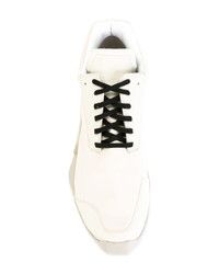 weiße Leder niedrige Sneakers von Adidas By Rick Owens