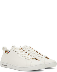 weiße Leder niedrige Sneakers von Ps By Paul Smith