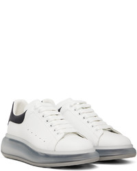 weiße Leder niedrige Sneakers von Alexander McQueen