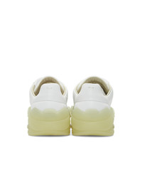 weiße Leder niedrige Sneakers von Maison Margiela