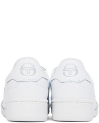 weiße Leder niedrige Sneakers von Sergio Tacchini