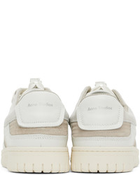 weiße Leder niedrige Sneakers von Acne Studios