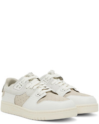 weiße Leder niedrige Sneakers von Acne Studios