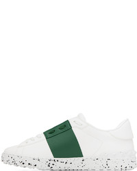 weiße Leder niedrige Sneakers von Valentino Garavani