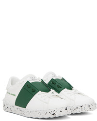 weiße Leder niedrige Sneakers von Valentino Garavani