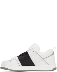 weiße Leder niedrige Sneakers von Valentino Garavani