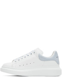 weiße Leder niedrige Sneakers von Alexander McQueen