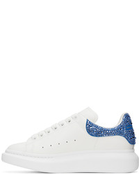 weiße Leder niedrige Sneakers von Alexander McQueen