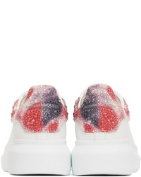 weiße Leder niedrige Sneakers von Alexander McQueen