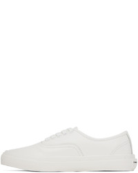 weiße Leder niedrige Sneakers von Comme des Garcons Homme