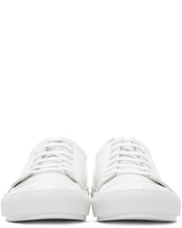 weiße Leder niedrige Sneakers von Acne Studios