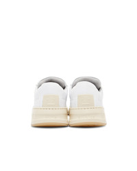 weiße Leder niedrige Sneakers von Acne Studios