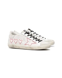 weiße Leder niedrige Sneakers von Golden Goose Deluxe Brand