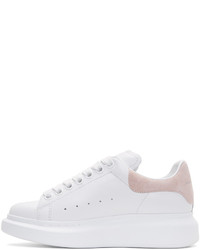 weiße Leder niedrige Sneakers von Alexander McQueen