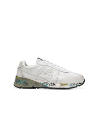 weiße Leder niedrige Sneakers von White Premiata