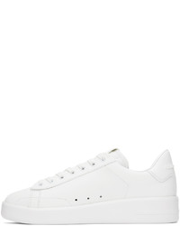 weiße Leder niedrige Sneakers von Golden Goose