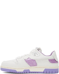 weiße Leder niedrige Sneakers von Acne Studios