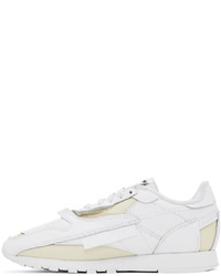 weiße Leder niedrige Sneakers von Maison Margiela