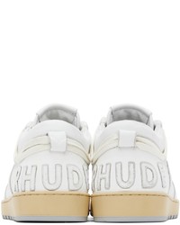 weiße Leder niedrige Sneakers von Rhude