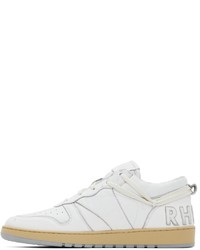 weiße Leder niedrige Sneakers von Rhude