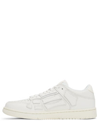 weiße Leder niedrige Sneakers von Amiri