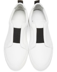 weiße Leder niedrige Sneakers von Pierre Hardy