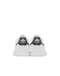 weiße Leder niedrige Sneakers von adidas Originals