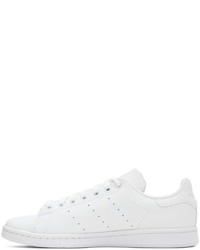 weiße Leder niedrige Sneakers von adidas Originals