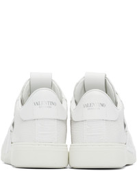 weiße Leder niedrige Sneakers von Valentino Garavani