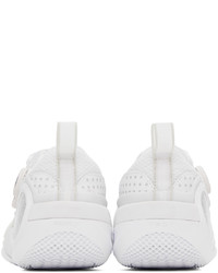 weiße Leder niedrige Sneakers von Li-Ning