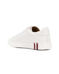 weiße Leder niedrige Sneakers von Bally