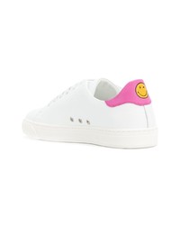 weiße Leder niedrige Sneakers von Anya Hindmarch