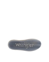 weiße Leder niedrige Sneakers von Wrangler