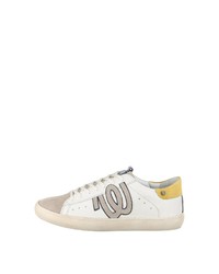 weiße Leder niedrige Sneakers von Wrangler