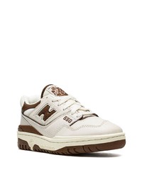 weiße Leder niedrige Sneakers von New Balance