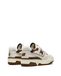 weiße Leder niedrige Sneakers von New Balance