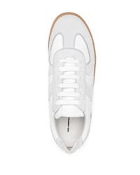 weiße Leder niedrige Sneakers von Karl Lagerfeld