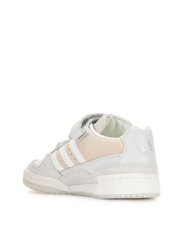 weiße Leder niedrige Sneakers von adidas