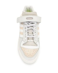 weiße Leder niedrige Sneakers von adidas