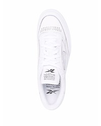 weiße Leder niedrige Sneakers von Maison Margiela x Reebok