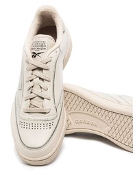 weiße Leder niedrige Sneakers von Maison Margiela x Reebok