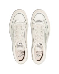 weiße Leder niedrige Sneakers von Maison Margiela x Reebok