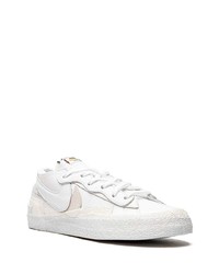 weiße Leder niedrige Sneakers von Nike