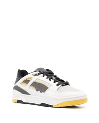 weiße Leder niedrige Sneakers von Puma